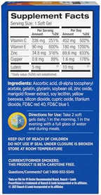 PreserVision AREDS Eye Vitamins, #1 Eye Doctor Recommended Brand, Multivitamin with Lutein, Vitamins C & E, Zinc, and Copper Supplements, 120 Softgels