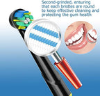 Replacement Heads Compatible with Oral B Electric Toothbrush, 16 Pcs Toothbrush Heads for Oral-b Braun Refill Pro 1000 2000 3000 500 Vitality Genius x (Black)