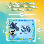 Custom Edible Prints on Cake: Create Your Special Event with Custom Edible Image Toppers - Upload Photos for Unique, Stylish Designs on Rectangular, Round Cakes Designs - 7.5" x 10" Rectangular