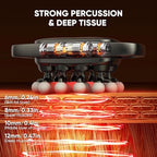 20-Head Massage Gun, Deep Tissue Percussion Massager with 30 Speeds & 3 Modes, 110lb Force, Ultra-Quiet 35dB, 2600mAh Battery, Type-C Fast Charging, 6H Use, Full Body Muscle Relaxation
