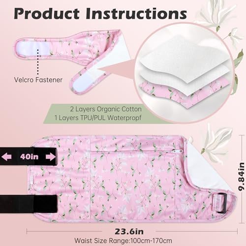 Plus Size Castor Oil Pack 2 Pcs Castor Oil Wrap Organic Cotton Reusable Kit Organic Cold Pressed Unrefined Castor Oil Compress Packs for Liver Detox