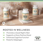 Double Wood Supplements Ashwagandha KSM 66 Organic and Clinically Studied Extract (600mg Per Serving, 120 Capsules, 60 Servings) Adaptogen Cortisol Manager for Women and Men