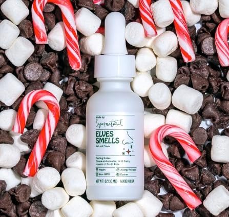 Supernatural Elves Smells Flavor Drops - Vegan, Non-GMO Natural Flavoring, Unsweetened, Zero Calorie. Minty Marshmallow Taste for For Food Crafts, Desserts, Candy, Cocoa, Water, Kids Smoothies, and More. 30ml 1oz