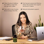 Organic Matcha Green Tea Capsules - Natural Energy Boost - Clean Gradual Caffeine - Japanese Matcha Green Tea Pills - 100% Natural Antioxidant - Calming and Relaxing - 120 Daily Capsules - 2,000/mg