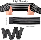 Syhood Compression Bandage Wraps for Leg, Elastic Calf Compression Sleeve Ankle Support, Adjustable Plus Size for Men and Women Stabilising Ligament, Joint Pain, Sports(2 Pieces,71 Inches)