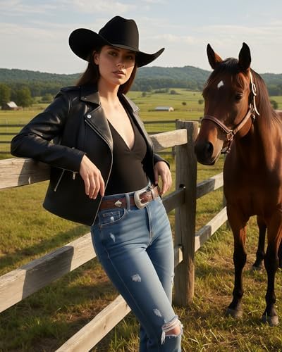 Women Leather Jacket Faux Cropped Coat Cute Short Zip Up for Casual Rock Concert Game Day Edgy Vintage Outfit