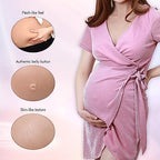 ROANYER Silicone Fake Pregnant Belly Realistic Twins Baby Bump False Pregnancy 5-9 Month for Film Props Cosplay Costumes
