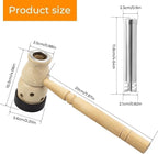 Moxa Stick Burner Holder, Wooden Moxa Strips Mugwort Moxibustion Keeper Box Acupoint Massage Tool for Moxibustion 葫芦灸 Ai Jiu 艾灸工具