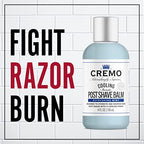 Cremo Cooling Formula Post Shave Balm, Soothes, Cools And Protects Skin From Shaving Irritation, Dryness and Razor Burn, 4 Oz