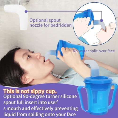 Dysphagia Regulating Drinking Cup for Swallowing and Disorders People,Dispenses 5cc or 10cc of Liquid Each Time,No Thickener is Used.Helps to Prevent Choking