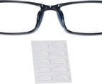 Eyeglass Nose Pads, 1.3mm Ultra-Thin Design, Anti Slip Nose Pads for Glasses with Super Sticky Backing, Soft Silicone Nose Pad for Glasses, Sunglasses and Eye Wear (5 Clear Pairs)