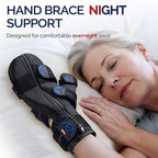 FEATOL Resting Hand Splint with Thumb Support for Men and Women, Adjustable Night Hand Brace Splint for Carpal Tunnel, Arthritis, Tendinitis, Stroke Recovery, Right Small/Medium