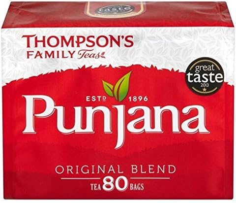 Thompsons Punjana Tea Bags 80 per pack - Pack of 2