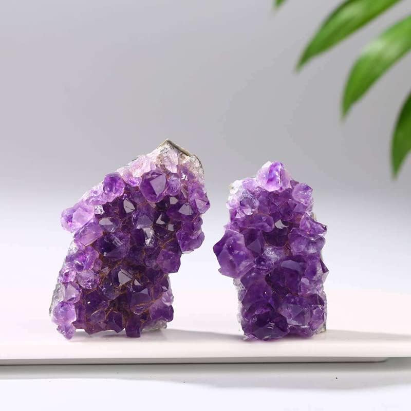 Natural Quartz Amethyst Cluster Stones Specimen Home Decoration Crafts Purple Crystal Mineral Sample 1Pcs,Crystsl Cluster,20-30 (1pcs)