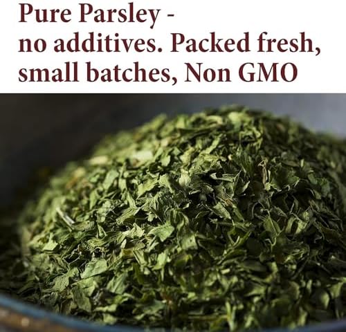 The Spice Way Parsley Flakes - Burst of Freshness in Every Dish! (1 oz) Dried Chopped Leaf - Non -GMO & Vegan-Friendly