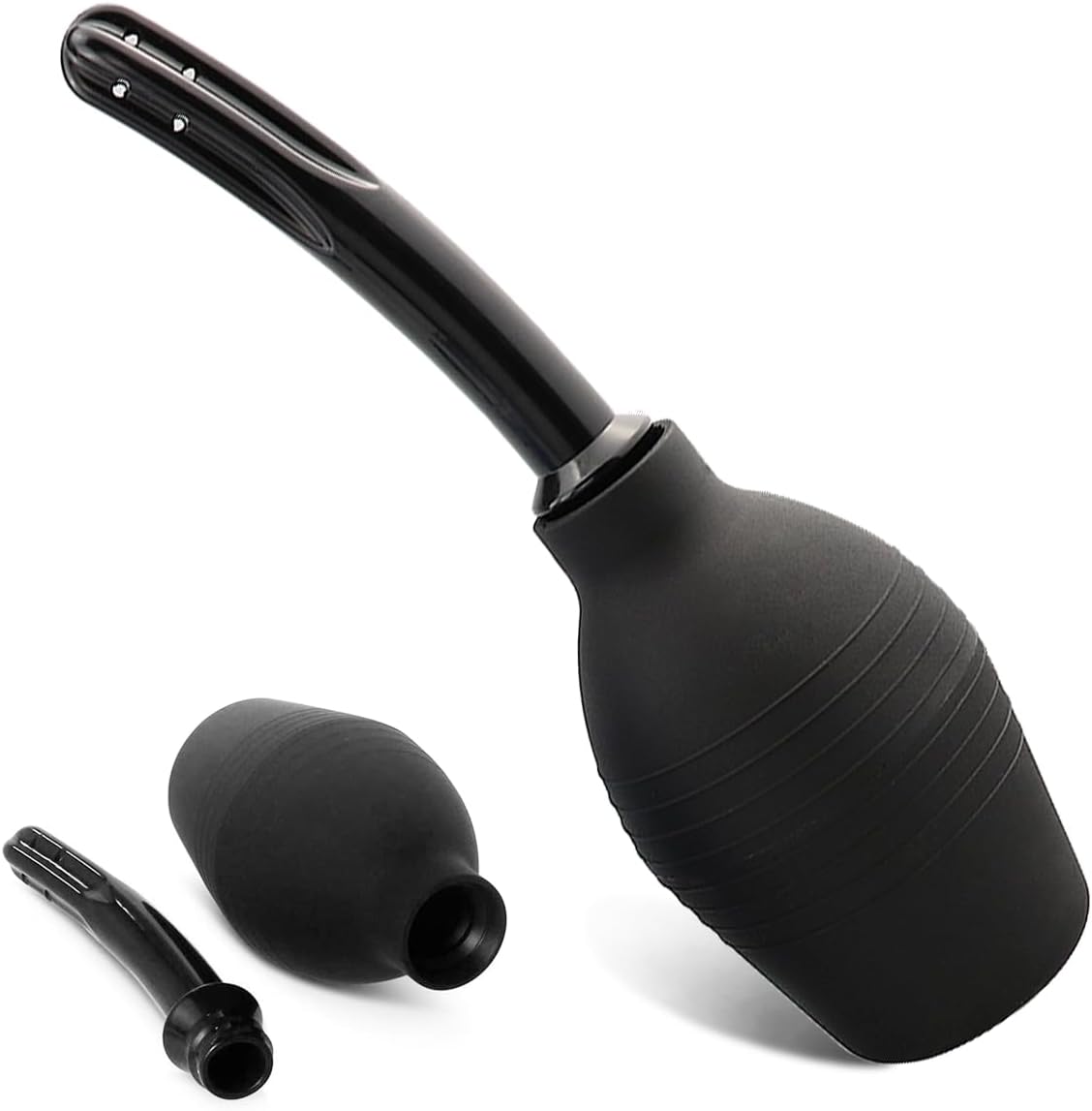Enema Bulb Kit Anal Douche for Men Women Enema Kit for Colon Cleansing Made of Comfortable Silicone