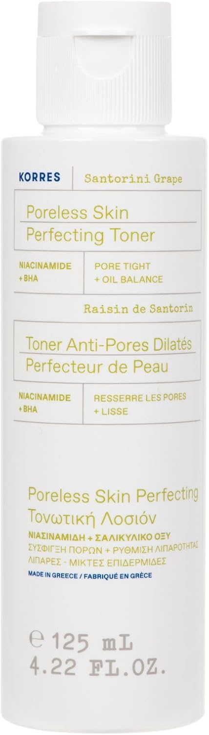 KORRES SANTORINI GRAPE Refining Tonic for Smooth and Radiant Skin Against Impurities, Vegan, 125 ml