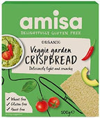Amisa Organic Gluten Free Veggie Garden Crispbread 100g - Pack of 2