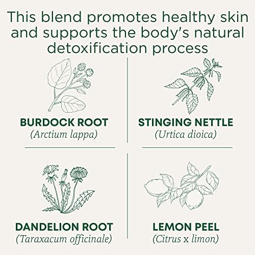 Traditional Medicinals Tea, Organic Everyday Detox Lemon, Supports Healthy Skin & Liver Function, Detox, 16 Tea Bags