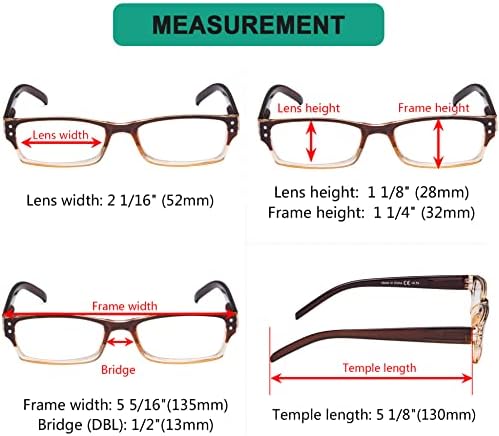 Eyekepper Reading Glasses-4 Pack Include Reading Sunglasses for Women Men Reading Under The Sun,Two-Tone Reader Eyeglasses