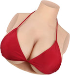Crossdresser Silicone Breast Forms Fake Boobs Breastplate for Drag Queen Transgender B-I Cup (Silicone-Filled Breast Plate)