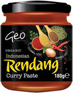 Geo Organics Indonesian Rendang Curry Paste 180g (Pack of 6)