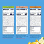 Dole Diced Peaches, Mandarin Oranges, and Mixed Fruit in Gel Variety Pack - Dole Fruit Bowls Snacks - 4.3 oz Fruit Bowls - 12 Pack