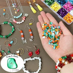 SONGIN Natural Chip Stone Beads Multicolor 5mm to 8mm Irregular Gemstone Crystal Loose Rocks Bead for Bracelet Necklace Earrings Jewelry Making Craft