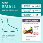 BraceAbility Sleeping Stretch Boot - Plantar Fasciitis Night Foot Splint Adjustable Achilles Tendonitis Brace for Fascia, Tendon and Calf Stretching, Heel and Bone Spur or Arch Pain Treatment (Small)