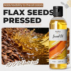 Nicpro Linseed Oil for Painting, 120ml (4oz) Refined Linseed Oil Medium for Thinning Oils, Artists, Painting Thinner, Professionals to Enhance Flow, Translucency & Gloss