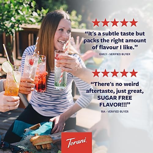 Torani Sugar Free Coconut Flavored Drink Syrup, 25.4 fl oz (Pack of 4)