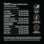 TRUFF Black Truffle Salt, Fine and Coarse Sea Salt, Dried Black Summer Truffles, Specialty Seasoning for A Truly Aromatic Flavor Experience, For the Finest Steaks or Unique Everyday Popcorn (5.3 oz)