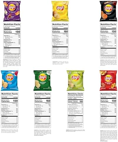 Lay's Potato Chips Variety Pack, 1 oz Bags, (21 Pack) (Packaging and Formula May Vary)
