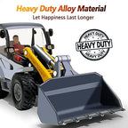 iPlay, iLearn Heavy Duty Construction Site Playset, Metal Dump Truck, Excavator Digger Backhoe, Tractor Bulldozer Diecast Vehicle, Outdoor Sandbox Car Toy, Birthday Gift 3 4 5 Year Old Boy Kid Toddler