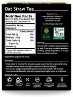 Buddha Teas - Organic Oat Straw Tea - Herbal Tea - For Health & Wellbeing - With Antioxidants & Minerals - Clean Ingredients - Caffeine Free - OU Kosher & Non-GMO - 18 Tea Bags (Pack of 1)
