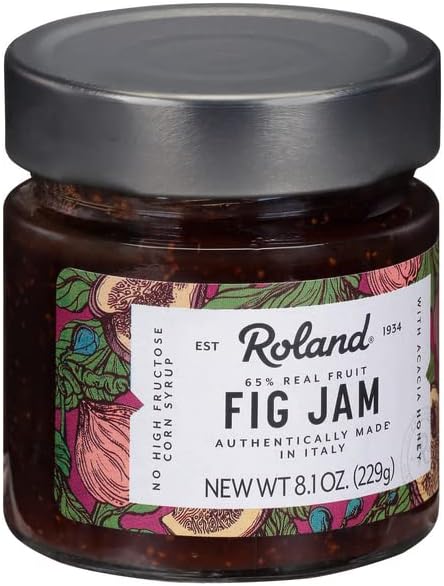 Roland Foods Fig Jam, Specialty Imported Food, 8.1 Ounce Jar, Pack of 1