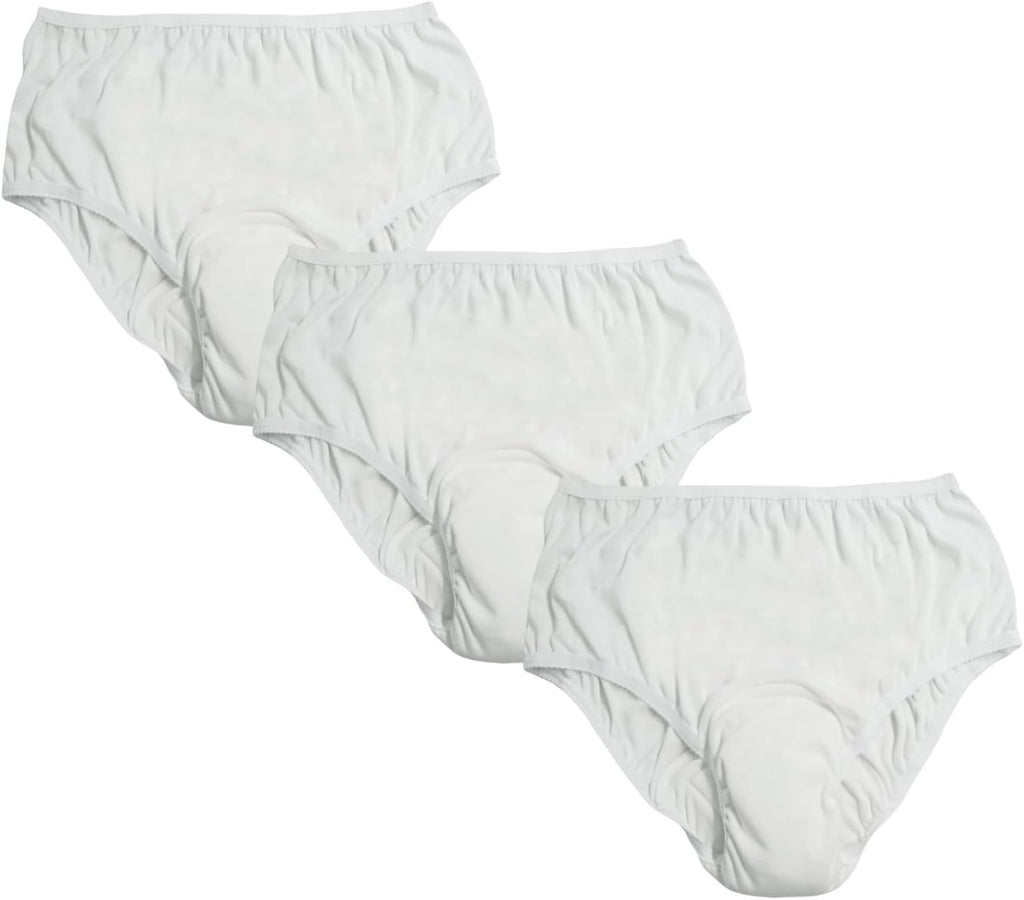 Pull On Style Adult Cloth Diaper for Women, Reusable Nappy Washable Elderly Incontinence Care Protection Nappies Underwear for Women, Repeatedly Washing Leak-Proof Safety Pants (35-49 inch Waist)
