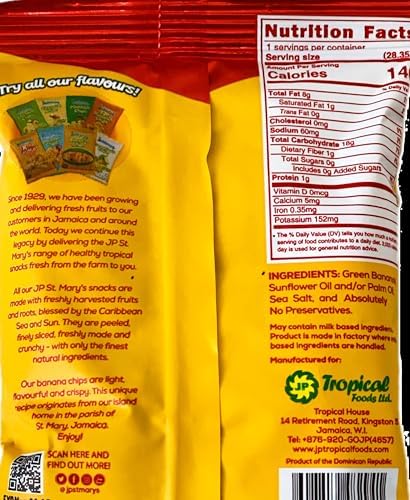 St. Mary’s Banana Chips Extra Crunchy 1.06oz (30g) 10-Pack – Curated & Packaged by ODatzGood