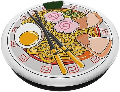 Anime Japanese Ramen Life Noodle Foodie Gift PopSockets PopGrip: Swappable Grip for Phones & Tablets