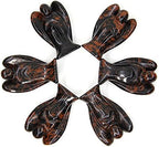Natural Mahogany Obsidian Carved Gemstone Peace Pocket Guardian Angel Healing Statue 1.5 inch