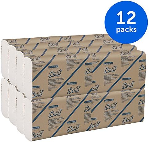 Scott Professional Essential C-Fold Folded Paper Towels, Bulk (06041), Low Wet Strength, White (200 Sheets/Pack, 12 Packs/Case, 2,400 Sheet Total)