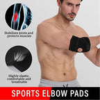 Milltrip Elbow Support Brace, Neoprene Compression Sleeve for Tendinitis, Tennis Elbow, Golfer’s Elbow, Arthritis Pain Relief, Adjustable & Breathable Design