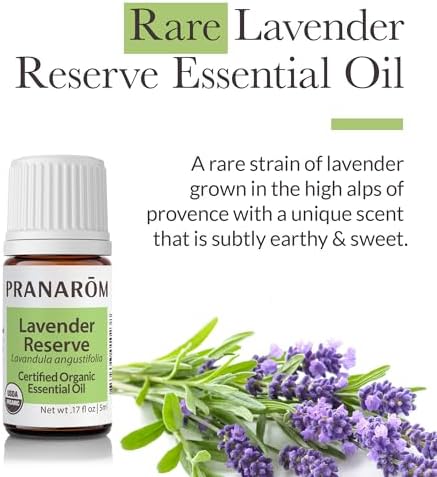 Pranarom - Lavender Reserve Essential Oil 5ml - for Aromatherapy Enthusiasts - Diffusing for Relaxation - Organic and Pure - 100% Pure, Certified Organic, No Additives