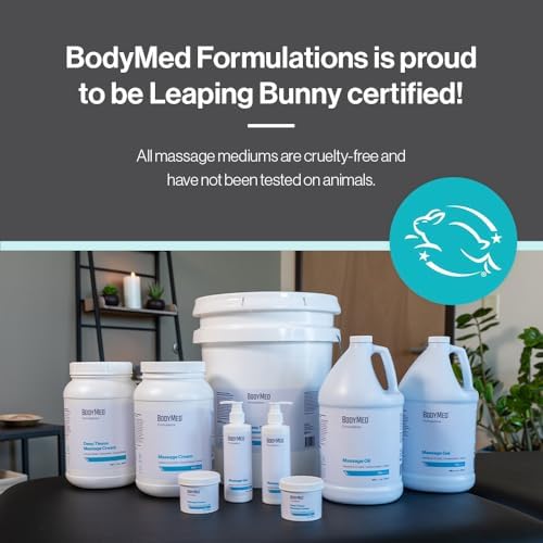 BodyMed Formulations Massage Cream, 4 oz. – Fragrance-Free, All-Natural Cream for Massage Therapy – Leaping Bunny Certified – with Arnica Extract & Jojoba – Non-Staining, & Paraben Free