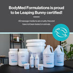 BodyMed Formulations Massage Cream, 4 oz. – Fragrance-Free, All-Natural Cream for Massage Therapy – Leaping Bunny Certified – with Arnica Extract & Jojoba – Non-Staining, & Paraben Free