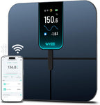 Wyze Scale Ultra, Smart Scale with 4.3" Color Display, Digital Bathroom Scale for Body Weight BMI Muscle Mass Composition, Wi-Fi & Bluetooth Body Fat Scale with Heart Rate, 400 lbs (Black)