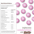 M&M’S WORLD Pink Milk Chocolate Candy 2lb Resealable Pack for Party Favors Decor Baby Shower Gender Reveal Valentines Day and Dessert Tables