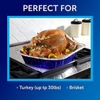 Reynolds Kitchens Turkey Size Roaster Pan, Holds Up to 30lbs, 1 Count (Pack of 2)