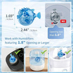 Humidifier Cleaner Fish 12-Pack for Most Humidifiers and Fish Tanks, Humidifier Cleaning Fish and Demineralization Cartridge for humidifiers, Tank Cleaner tablets, Purifies Water, Fights Slime & Odor