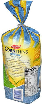 Real Foods Organic Corn Thins, Original Flavor, Bag, 5.3 oz